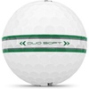image:imageWILSON 2025 Duo Soft Golf Balls  12 BallsGreenSilver Stripe