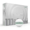 image:imageWILSON 2025 Duo Soft Golf Balls  12 BallsGreenSilver Stripe