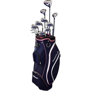 image:imageWilson Womens Right Handed Profile Complete Golf Set with Cart BagStandard