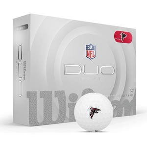 image:imageWILSON 2025 Duo Soft NFL Golf Ball  12 Balls White Multiple TeamsAtlanta Falcons