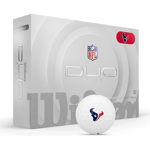 image:imageWILSON 2025 Duo Soft NFL Golf Ball  12 Balls White Multiple TeamsHouston Texans
