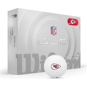 image:imageWILSON 2025 Duo Soft NFL Golf Ball  12 Balls White Multiple TeamsKansas City Chiefs