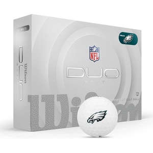image:imageWILSON 2025 Duo Soft NFL Golf Ball  12 Balls White Multiple TeamsPhiladelphia Eagles
