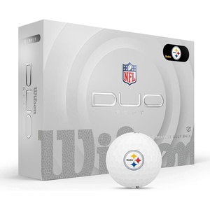 image:imageWILSON 2025 Duo Soft NFL Golf Ball  12 Balls White Multiple TeamsPittsburgh Steelers