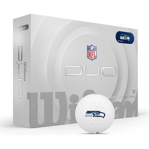 image:imageWILSON 2025 Duo Soft NFL Golf Ball  12 Balls White Multiple TeamsSeattle Seahawks
