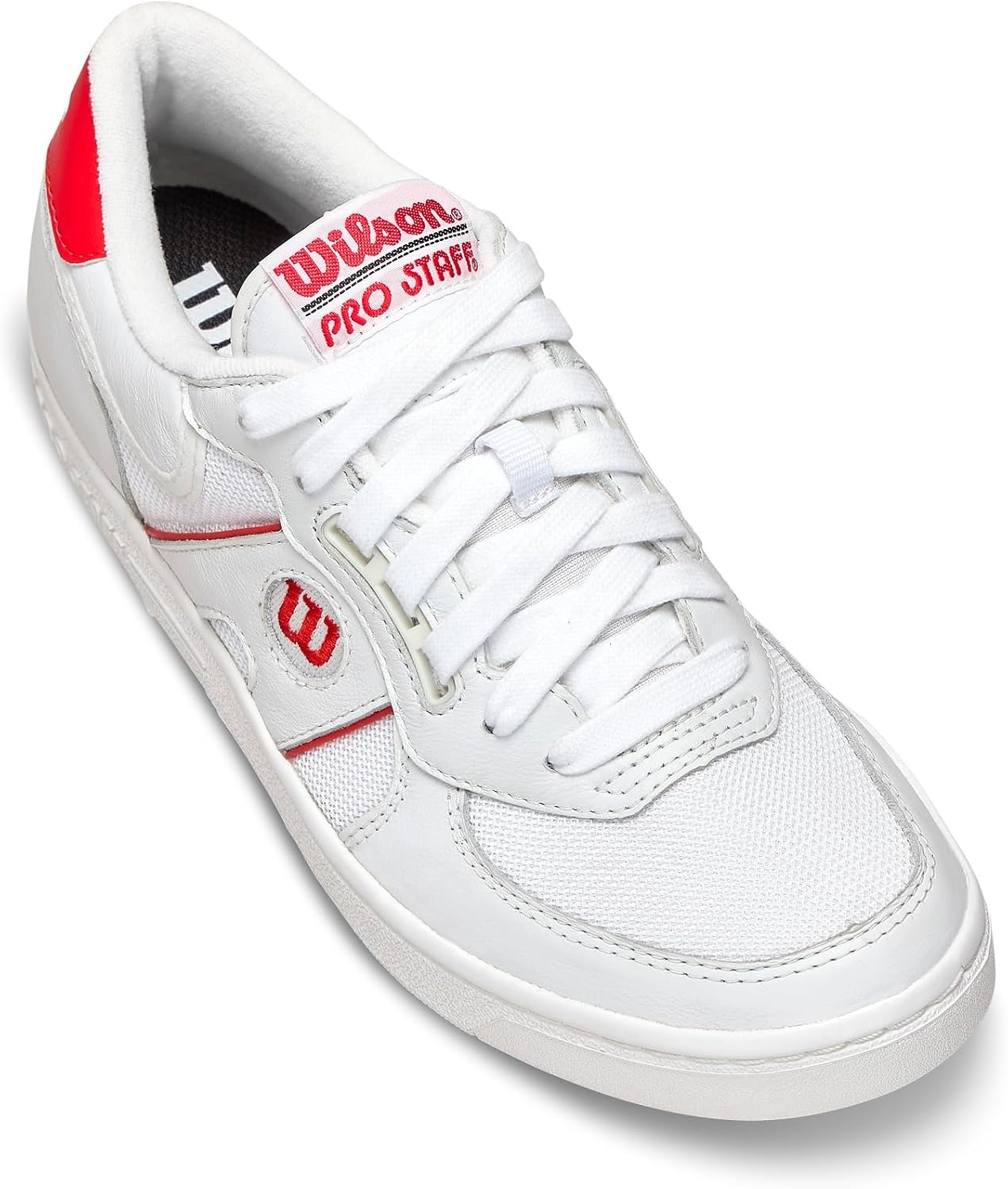 image:imageWILSON Unisex Adult Pro Staff 87 Mesh Lifestyle Tennis Shoes  Multiple Sizes  ColorsWhiteWhiteInfrared