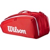 image:imageWILSON 2025 Super Tour Red Tennis Racket BagsRacket Bag  Holds up to 15 Rackets