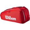 image:imageWILSON 2025 Super Tour Red Tennis Racket BagsRacket Bag  Holds up to 9 Rackets