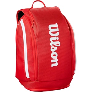 image:imageWILSON 2025 Super Tour Red Tennis Racket BagsBackpack  Holds up to 2 Rackets