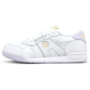 image:imageWILSON Womens Pro Staff Mesh 87 Shoe Lightweight Retro Court Sneakers Breathable TennisInspired ShoesWhiteLavender BlueSunlight