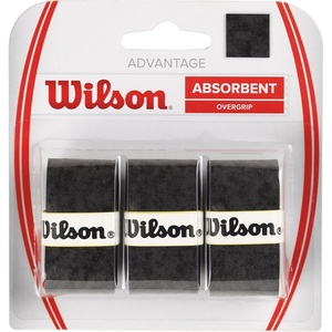 image:imageWILSON Advantage Tennis Racquet Over Grip Pack of 3Black
