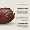 image:imageWILSON GST SpeedSkin Heir Football  Brown Womens Size