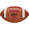 image:imageWILSON GST Leather Game Footballs  Multiple Sizes  SylesBrownRed