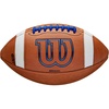 image:imageWILSON GST Leather Game Footballs  Multiple Sizes  SylesBrownRoyal Blue