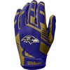 image:imageWilson NFL Stretch Fit Football Gloves  Youth and Adult SizesBaltimore Ravens