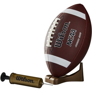 image:imageWilson NCAA Supreme Composite Leather Football wPump amp Tee  Junior Size BrownOne Size