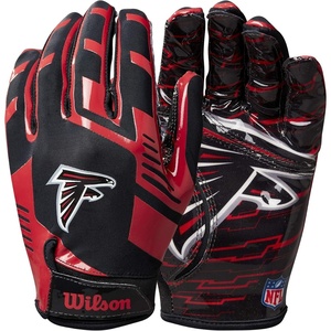 image:imageWilson NFL Stretch Fit Football Gloves  Youth and Adult SizesAtlanta Falcons