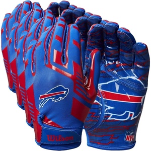 image:imageWilson NFL Stretch Fit Football Gloves  Youth and Adult SizesBuffalo Bills
