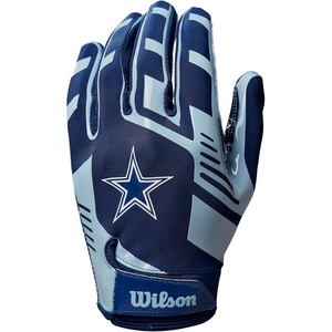 image:imageWilson NFL Stretch Fit Football Gloves  Youth and Adult SizesSan Francisco 49ers