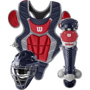 image:imageWilson C200 Youth 3PIECE Catchers Gear SetNavyScarlet