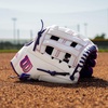 image:imageWilson  A1000  Adult  Youth  Softball  Fastpitch Glove  MittPurple  White  Flamingo Pink