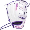 image:imageWilson  A1000  Adult  Youth  Softball  Fastpitch Glove  MittPurple  White  Flamingo Pink