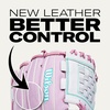 image:imageWilson  A1000  Adult  Youth  Softball  Fastpitch Glove  MittWhite  Lavender  Sea Foam