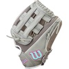 image:imageWilson  A1000  Adult  Youth Baseball Glove  Mitt  Sizes 11  125  Right  Left Hand Throw  Multiple StylesSteel GreyGreySeafoam