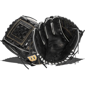 image:imageWilson  A1000  Adult  Youth  Softball  Fastpitch Glove  MittBlackMetallic GoldWhite