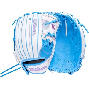 image:imageWilson  A1000  Adult  Youth  Softball  Fastpitch Glove  MittCool Blue  White  Pink