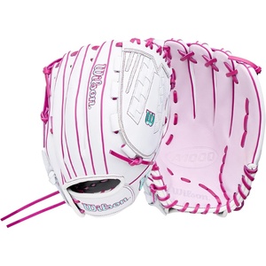 image:imageWilson  A1000  Adult  Youth  Softball  Fastpitch Glove  MittLavender  White  Sea Foam