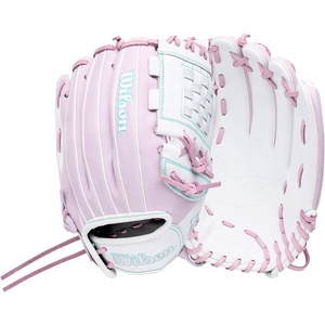 image:imageWilson  A1000  Adult  Youth  Softball  Fastpitch Glove  MittWhite  Lavender  Sea Foam