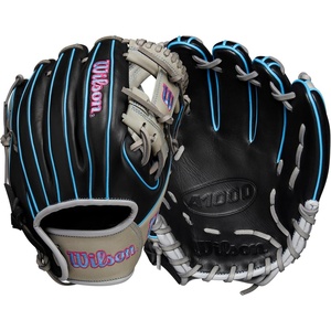 image:imageWilson  A1000  Adult  Youth Baseball Glove  Mitt  Sizes 11  125  Right  Left Hand Throw  Multiple StylesBlackGreyCool BluePink