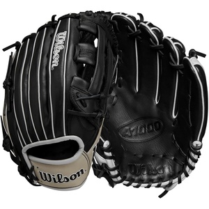 image:imageWilson  A1000  Adult  Youth Baseball Glove  Mitt  Sizes 11  125  Right  Left Hand Throw  Multiple StylesBlackGreyRed