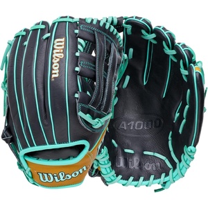 image:imageWilson  A1000  Adult  Youth Baseball Glove  Mitt  Sizes 11  125  Right  Left Hand Throw  Multiple StylesBlackSaddle TanSea Foam