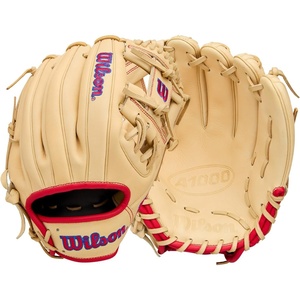 image:imageWilson  A1000  Adult  Youth Baseball Glove  Mitt  Sizes 11  125  Right  Left Hand Throw  Multiple StylesBlondeRedRoyal