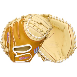 image:imageWilson  A1000  Adult  Youth Baseball Glove  Mitt  Sizes 11  125  Right  Left Hand Throw  Multiple StylesBlondeSaddle TanCool Blue