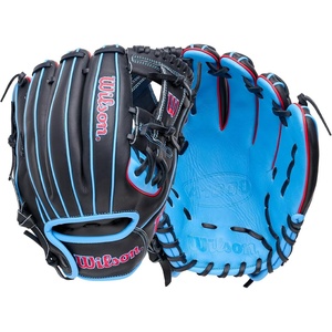 image:imageWilson  A1000  Adult  Youth Baseball Glove  Mitt  Sizes 11  125  Right  Left Hand Throw  Multiple StylesCool BlueBlackRed