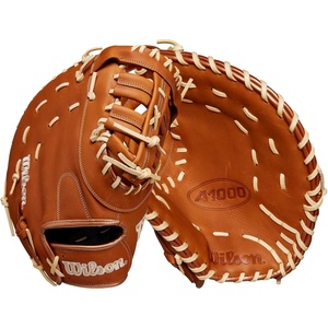 image:imageWilson  A1000  Adult  Youth Baseball Glove  Mitt  Sizes 11  125  Right  Left Hand Throw  Multiple StylesSaddle TanBlondeWhite