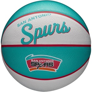 image:imageWILSON NBA Team Retro Mini Basketballs  Mini Size  3San Antonio Spurs