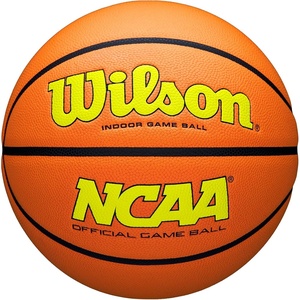 image:imageWILSON NCAA Evo NXT Official Indoor Game Basketballs  Sizes 6 and 7Optic YellowOrange