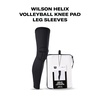 image:imageWILSON Helix Volleyball Knee Pad Leg Sleeves  SmallMedium WhiteBlack