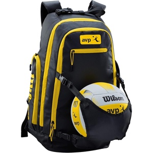 image:imageWilson AVP Beach Volleyball Backpack  BlackYellow